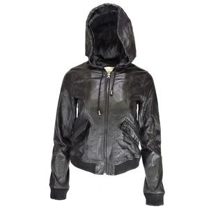 ⚜ BB DAKOTA ⚜ LEATHER HOOD JACKET